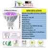 JSVSAL MR16 (GU10 Base) LED Light Bulb,Dimmable,120-Volt,Purple, 6-Watt(50-Watt Equivalent), Aluminum
