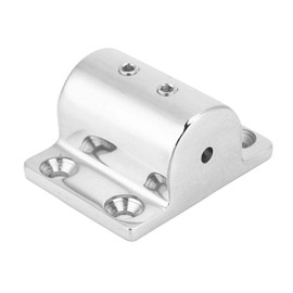 Marine Pipe Base Stainless Steel Rectangular Boat Tube/Pipe Square Base Hand Rail Fittings Base Fit for 0.9in/ 1in Boat Parts for Boat Ship Yacht(25mm/1in)