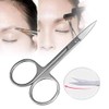 Ghelonadi Women Stainless Steel Mini Scissor and Tweezers with Cotton