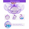 Leak Proof Purple Denture Cups for Soaking Dentures, Partial Denture