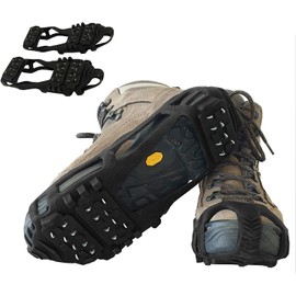 Limm Crampons Ice Traction Cleats Medium - Lightweight Snow Cleats for Walking on Snow & Ice - Anti Slip Shoe Grips Quickly & Easily Over Footwear - Portable Ice Grippers for Shoes & Boots