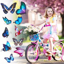 Pack of 30 Butterfly Stickers, Bicycle Stickers, 3D Butterfly Stickers, Bicycle Girls, Waterproof Butterfly Stickers for Bicycle, Car, Scooter, Laptop, DIY Decoration