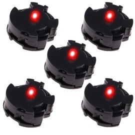 Tesytto 5PCS LED Units for Gundam Models Kits, MG LED Unit Set for Gundam 00 MG GN-X Light Up Certain Gundam Models Hobby Accessories (Red)