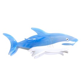 Funny Big White Shark Hair Clip,Cute Acetate Hair Claw,Small Hair Clips for Women,Novelty Hair Clip,Sky Blue