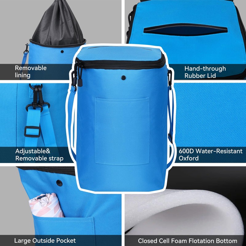 ULITECO Boat Trash Can, Portable Boat Trash Bag, Reusable Boat