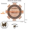 Mexican Train Dominoes Set Double 12 Color Dots with Wooden