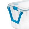 Sterilite 120 Qt Wheeled Gasket Box, Stackable Storage Bin with