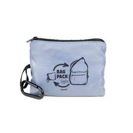 TROIKA Foldable Shoulder Bag (Stows in Inner Compartment to Save Space) with Carabiner for Quick Attachment - Bag Pack - Large Main Compartment, Small Inner Compartment and Outer Compartment -