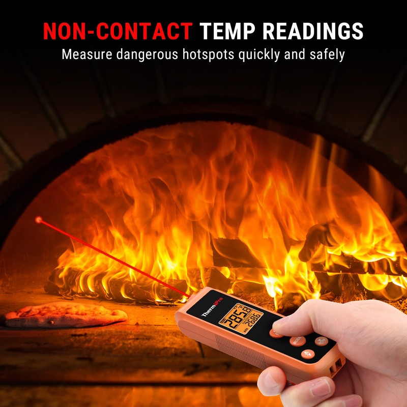 ThermoPro TP410 Infrared Thermometer Gun Non-Contact Laser Thermometer Gun for