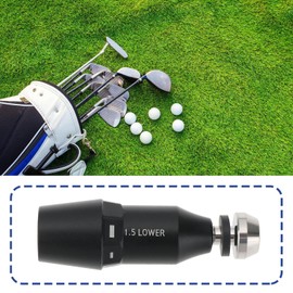 YINETTECH 1 x Golf Shaft Adapter Compatible with PXG GEN2/XF/0811 RH 0.370 Inch ± 1.5 Degree Golf Club Connector Aluminium Alloy Golf Shaft Coupling Black