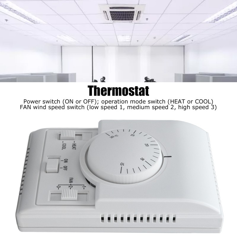 Central Air Conditioning Thermostat 2 Way Mechanical Control Switch Conditioner