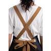 Whites Chefs Clothing B984 Southside X-Cross Back Apron With Tan