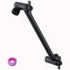 8 Inch Shower Head Extension Arm Matte Black.Solid Brass Adjustable