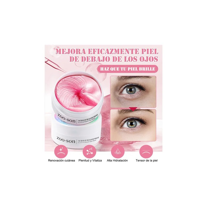 Parches Hydrogel Para Ojos Colágeno Anti Ojera Hidratante