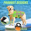 EMUST Dog Life Vests, Adjustable Dog Life Jackets for Small