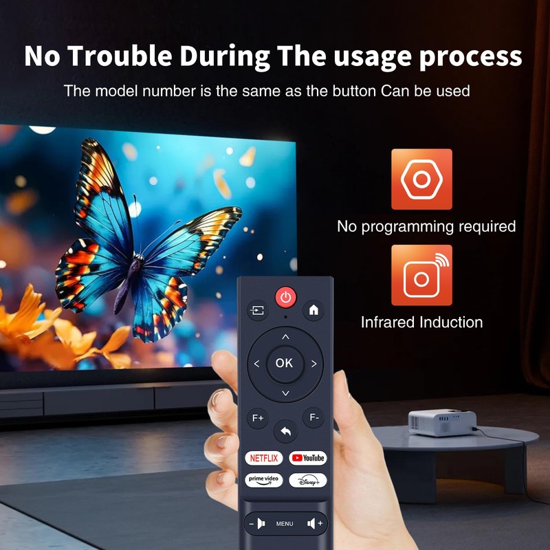 WDZP New Projector Remote Control Replacement for ZDSSY P92MAX-W, Salange