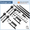 EaseLife 10FT Double Door Sliding Barn Door Hardware Track Kit