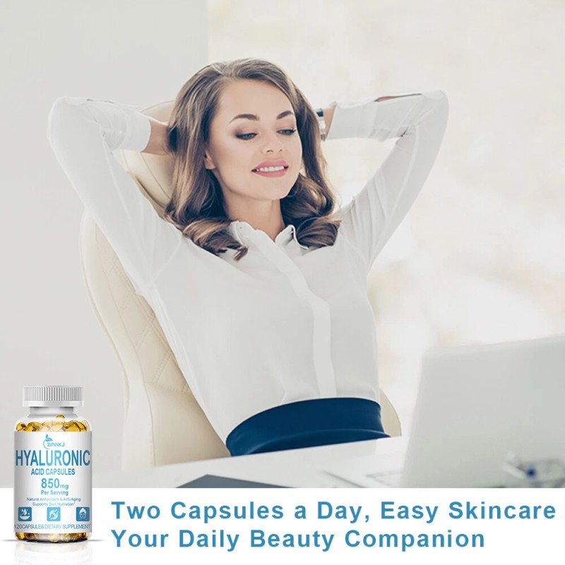 ZIPINKJ Qty120 Hyaluronic Acid Capsules Joints Support Anti Aging Reduce