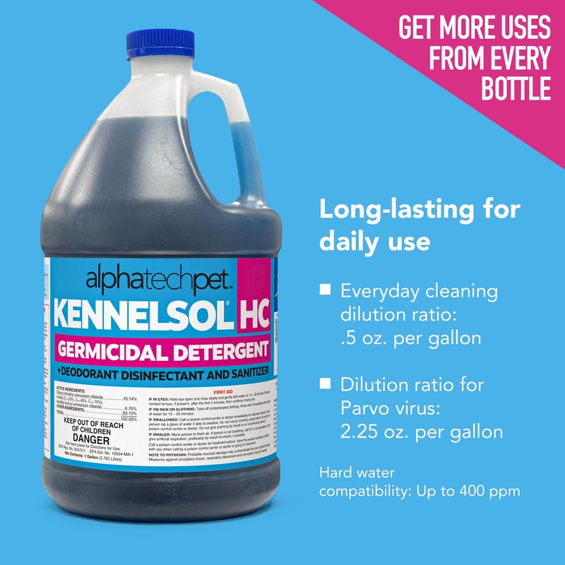 KennelSol HC 1-Step High Concentrated Kennel Cleaner - 1 Gallon
