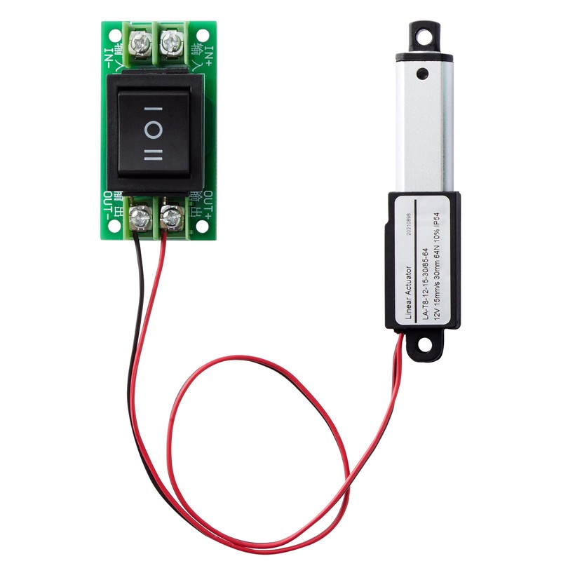 Micro Electric Linear Actuator with Controller, 2" Stroke Mini Motion