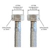 H2O-Flex® Panzerschlauch beidseitig 1/2 Zoll ÜM, Flexschlauch mit 2 x