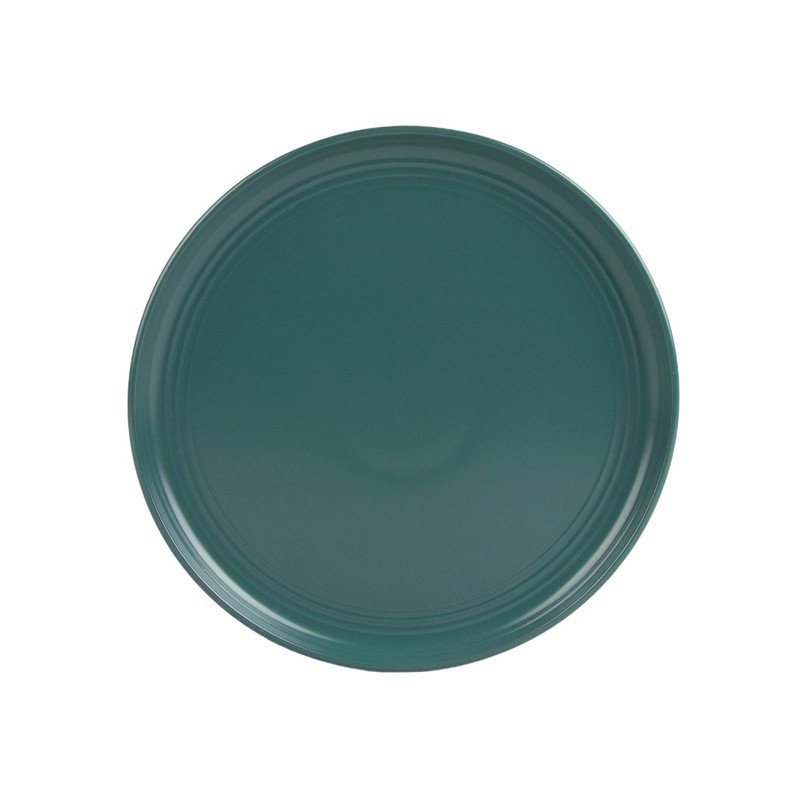 Double Line 8.25" Salad Plate, Set of 6, Emerald Green