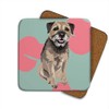 Border Terrier Coaster Set by Artist Leslie Gerry - Set