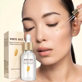 Kit de Cuidado Facial y Corporal de Arroz - Set de 3 Piezas: Serum Aclarante, Gel Exfoliante y Jabón Artesanal - Tratamiento para Manchas, Hidratación Profunda y Brillo Natural