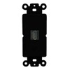 RiteAV 1 Port HDMI-Black Rocker Insert Module Wall Plate [Black]