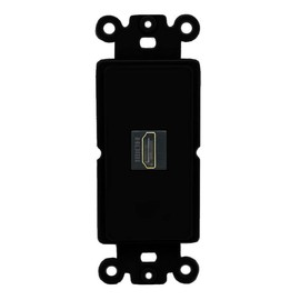 RiteAV 1 Port HDMI-Black Rocker Insert Module Wall Plate [Black]
