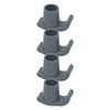 4 Pcs Walker Glide Skis Rubber Universal Walker Ski Glides