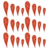 UUYYEO 200 Pcs Snowman Carrot Nose Buttons Carrot Shaped Noses