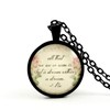 Edgar Allan Poe Dream Quote Necklace all that we see