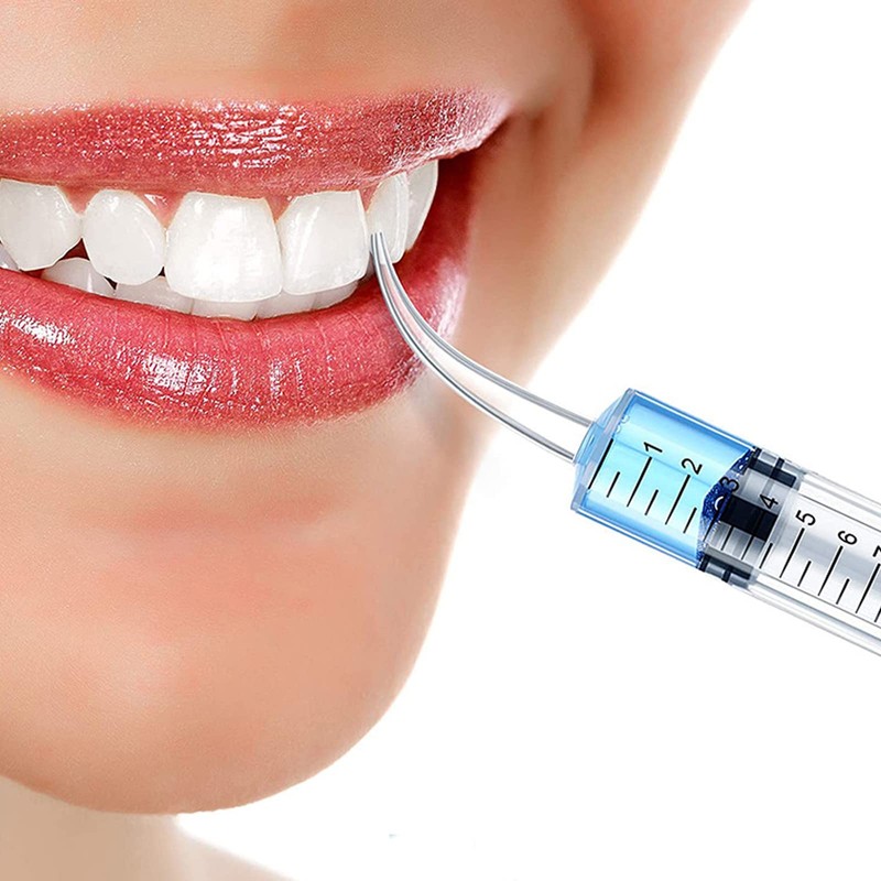 Pack of 5 Dental Syringe 12 ml Graduated Transparent Plastic