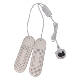 Household Portable Shoe Dryer Winter Student Dormitories Boot Shoes Dryer Heater Eliminate Bad Odor Purple Light Timing Style UK Plug 220‑240V