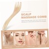 Mikinona Resin Head Massager Comb Three Prong Scalp Scraper for