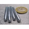 Zinc Plated Steel Fully Threaded Stud RH 10-24 Thread Size