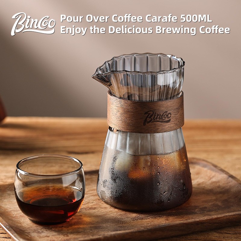 Small Glass Coffee Server 16oz - Glass Pour Over Coffee