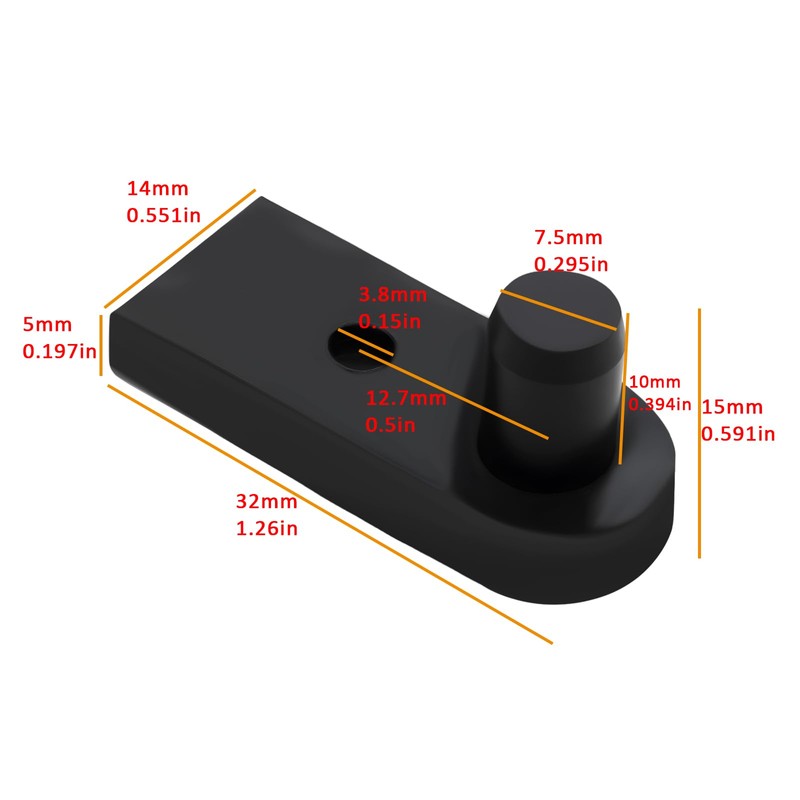 Create idea 2Pcs Shower Door Hinge Replacement Single Pin Pivot