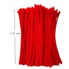 200pcs red Pipe Cleaners Bulk Chenille Stems Thick pipecleaners Craft