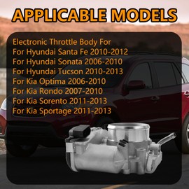 YiYou Electronic Body Assembly 35100-25400 Compatible with Hyundai Santa Fe 2010-2012, Sonata 2006-2010 & Kia Optima 2006-2010, Sportage 2011-2013, Sorento 2011-2013 2.4L 4Cyl