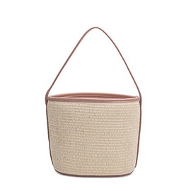 Melie Bianco Stylish Crossbody Strap Shoulder Bags For Women - Bucket Design - Luxury Vegan Leather (Blush)