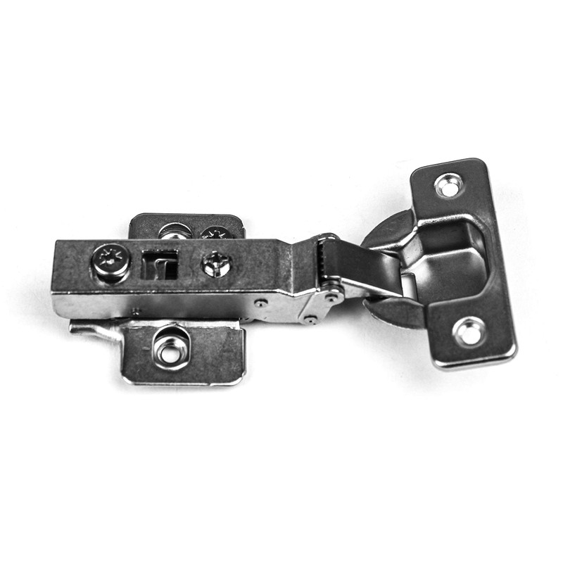 Berta 4-Pack Frameless Soft-Close Cabinet Hinges, 3D Adjustable Clip-On with