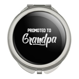 GRAPHICS & MORE Promoted to Grandpa Compact Travel Purse Handbag Makeup Mirror