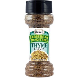 Grace Caribbean Traditions Thyme Leaves 1.09oz - Caribbean Dried Thyme Seasoning - Dried Thyme Leaves