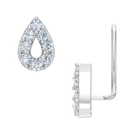 0.07 Carat Diamond Nose Pin in 14K White Gold