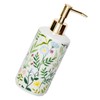 WOONEKY Ceramic Lotion Dispenser with Pump Elegant Refillable Soap Pump
