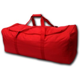 Epic Oversized Large All-Purpose Duffle Gear Bag (36"L X 16"W X16"H) With Hard Bottom Red 36"L X 16"W X16"H