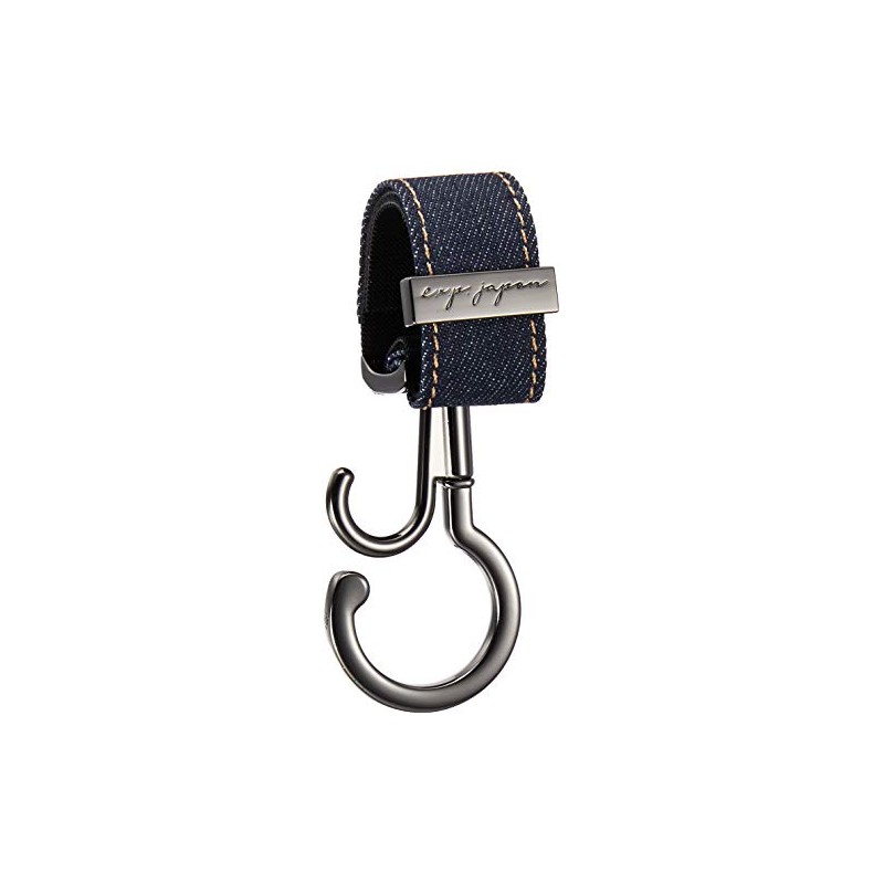e.x.p.japon E-bgh03bkS Baggy Hook, BK-Denim, 360° Rotation, Double Hook, Stroller