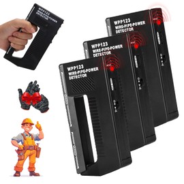 Wpp123 Wire Pipe Power Detector, High Sensitivity Multifunction Wire Pipe Power Detector, Wall Scanner Metal Detector, Wall Stud Finder, Wall Scanner, Wire and Water Pipe Stud Finder (3PCS)